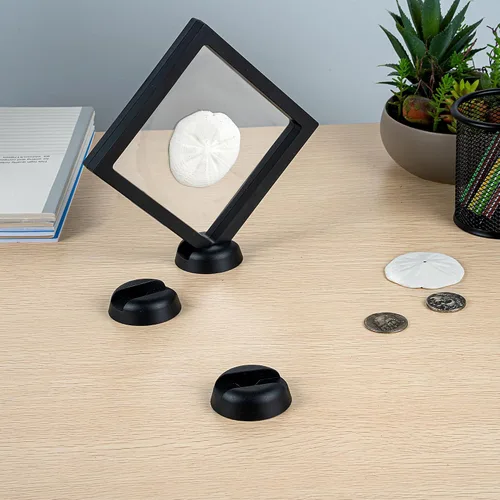 Vista 4 de Solo soportes: Display Tek - Soportes flotantes de 2.2 x 2.2 pulgadas, 10 soportes para marcos de exhibición - Las fundas se venden por separado