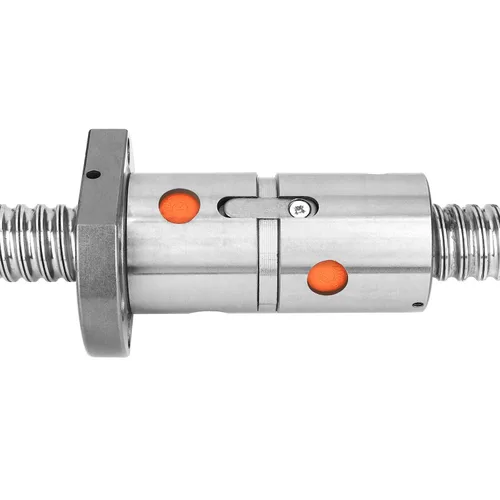 Vista 2 de TEN-HIGH Tornillo de bola de doble tuerca CNC piezas DFU3210 TUERCA, 1 tornillo de bola + 2 tuercas + mecanizado sin extremo, diámetro 1.260 in