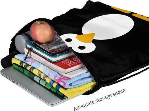 Vista 7 de TumzfhQ Mochila de gimnasio con cordón para hombres y mujeres, ligera, para escuela, viajes, deportes, yoga, compras, playa, Mochila de gimnasio