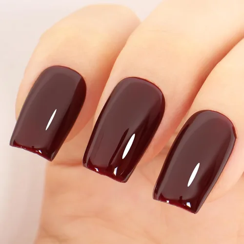 Vista 21 de Esmalte de uñas en gel color púrpura oscuro de medianoche - 15ml de esmalte de uñas en gel Jelly color morado negro, color traslúcido