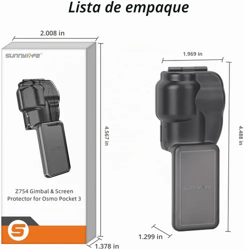 Vista 9 de Pocket 3 Funda protectora para DJI Osmo Pocket 3 y Xtra Muse, Gimbal Protector de la Pantalla de la Lente Cubierta Protectora para DJI Osmo Pocket 3