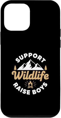 Vista 16 de Parent Support Wildlife Raise Boys - Mom Dad Outdoors Case for iPhone 16