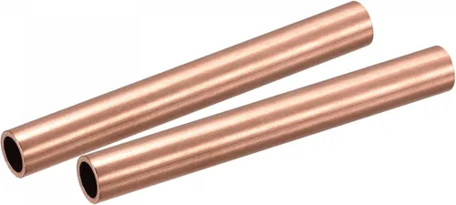 Vista 16 de uxcell Tubo redondo de cobre 0.315 in OD 0.059 in espesor de pared 3.937 in longitud tubería 2 piezas