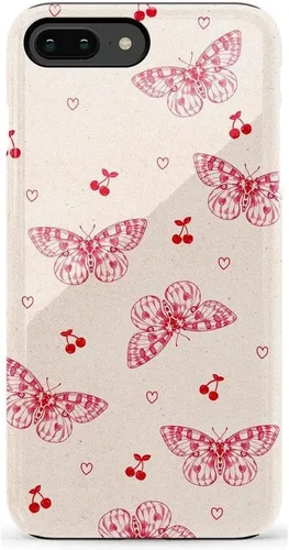 Vista 47 de Casely Funda para iPhone 6/7/8 Plus Todo envuelto Lazos vintage Diseño protector delgado esencial de doble capa