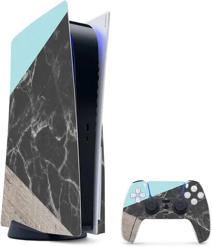 Vista 80 de MightySkins - Skin para juegos para PS5 / Playstation 5 Bundle – Mármol ámbar Envoltura protectora de vid Fácil de aplicar y cambiar