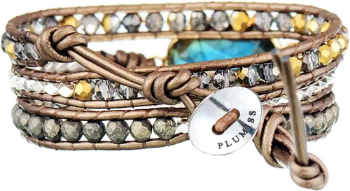 Vista 3 de Plumiss Colección de pulseras de cuentas curativas de piedra natural boho para mujer