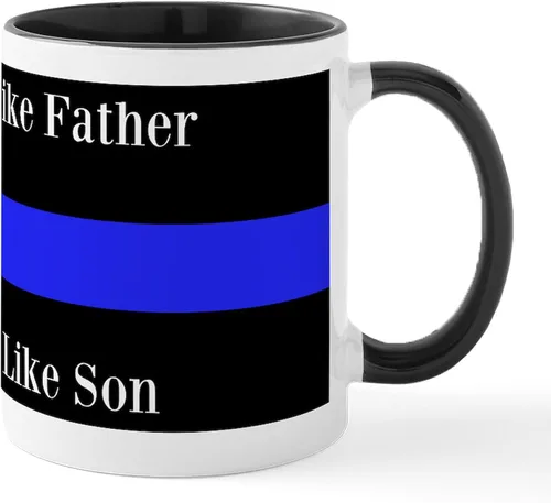 Vista 20 de CafePress Taza de café de cerámica de 11 oz (11.0 fl oz) de Police Mom