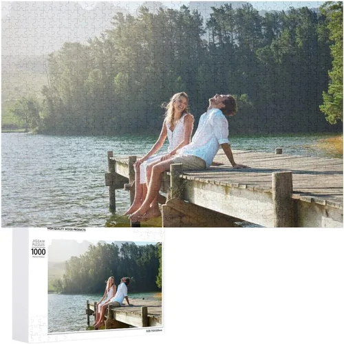 Vista 8 de Rompecabezas personalizados a partir de fotos, 1000, 500, 300 piezas, rompecabezas personalizado para adultos, BF GF, pareja, familia, boda, regalo
