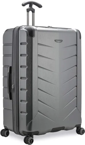 Vista 2 de Traveler's Choice Silverwood II Hardside Expandable Spinner, Gray-Out of Stock, 30" Checked Luggage