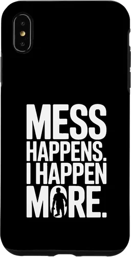 Vista 11 de Mess Happens I Happen More Funny Toddler Chaos Case for iPhone 17