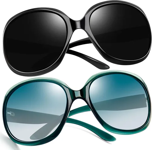 Vista 59 de Joopin Lentes de sol de gran tamaño para mujer, polarizados, grandes, para conducción, protección UV, grandes sombras