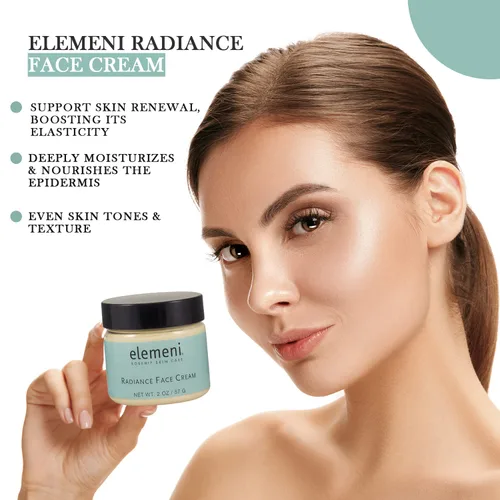 Vista 3 de Max Green Alchemy elemeni Crema facial antienvejecimiento Radiance - Crema hidratante facial de colágeno para hombres y mujeres Crema de día