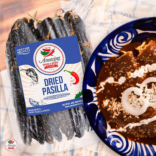 Vista 8 de Paquete variado de chiles secos 12oz ancho Guajillo Pasilla chile mexicano