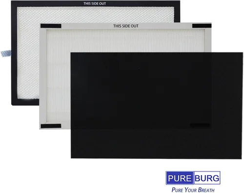 Vista 4 de PUREBURG Filtro de repuesto compatible con Lasko HF25630 Pure Platinum HEPA Purificador de Aire Piezas YY25630, H13 True HEPA & Tio2, carbón