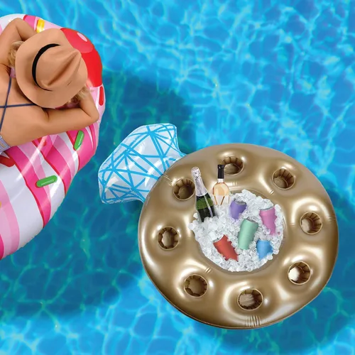 Vista 6 de Pop Fizz Designs Barra Inflable para Despedida de Soltera Enfriador de Bebidas y Barra de Piscina para Despedida de Soltera