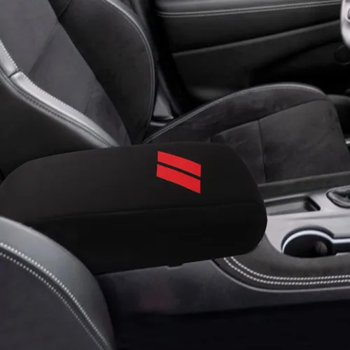 Vista 13 de INTGET Funda para reposabrazos de consola central de automóvil para Dodge Durango Accesorios 2011-2020, funda de cuero para reposabrazos, funda