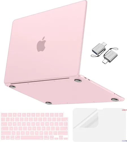 Vista 17 de MOSISO Compatible con MacBook Neo Case 13 pulgadas 2026 A3404 A18 Pro Chip Índigo transparente