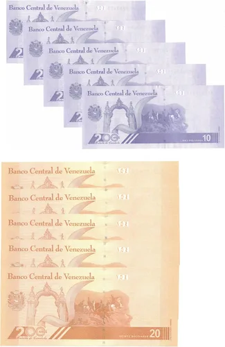 Vista 2 de 5 x 10 millones y 20 millones VENEZUELA DIGITALES Billetes