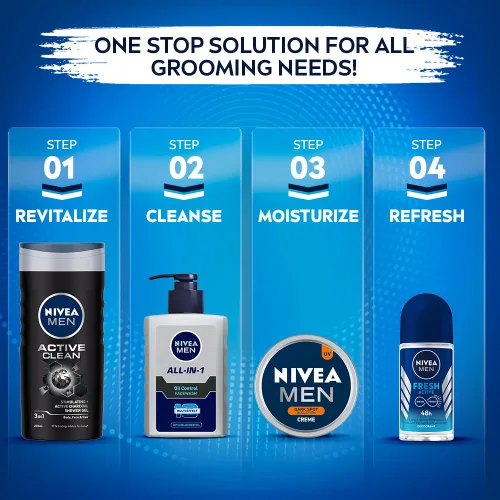 Vista 8 de Nivea Lavado facial todo en uno para hombre con control de aceite - 5.1 fl oz