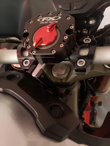 Vista 5 de Estabilizador de amortiguador de dirección de motocicleta con soporte de montaje compatible con MT-09 MT09 / Street Rally FZ-09 2014 2015 2016 2017