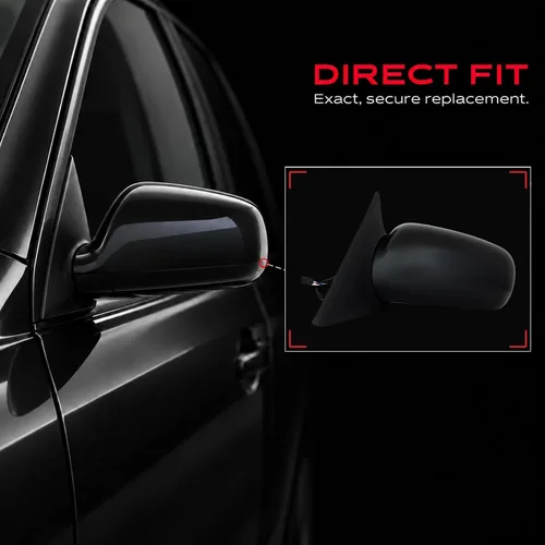Vista 2 de Para Chevrolet Chevy Malibu Oldsmobile Cutlass Espejo de visión de puerta lateral Power Textured Black Driver Left 1997 1998 1999 2000 2001 2002