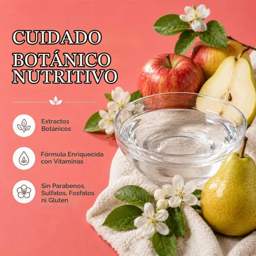 Vista 5 de Ginger Lily Farms Botanicals Champú hidratante para todo tipo de cabello, 100% vegano y libre de crueldad, aroma a pera de manzana, repuesto de 1