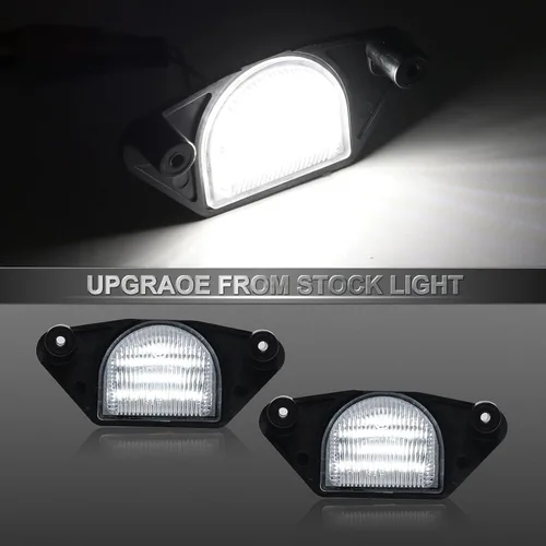Vista 2 de Reemplazo de luces LED de matrícula para Corvette C4 C5 C6 1984-2013, repuesto de montaje de lámpara de etiqueta de número de parachoques trasero