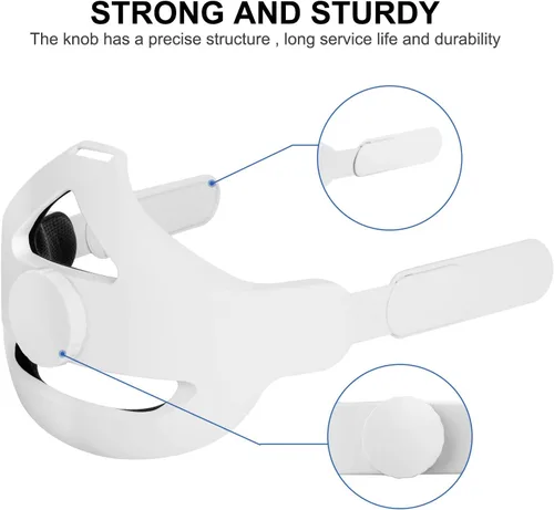Vista 4 de MASiKEN K6 Adjustable Replace Elite Head Strap for Oculus Quest 2 Enhanced Support and Comfort Head Pad CushionReduce Head PressureOptimize