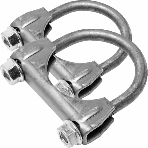 Vista 4 de Abrazadera de escape muy resistente con perno en U Exhaust-Mate 35794 de 3 pulgadas.