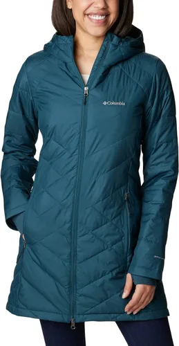 Vista 15 de Columbia Chaqueta larga con capucha Heavenly para mujer Verde (Stone Green)