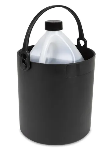 Vista 3 de Portabidón de seguridad, capacidad de 4.5 litros, negro