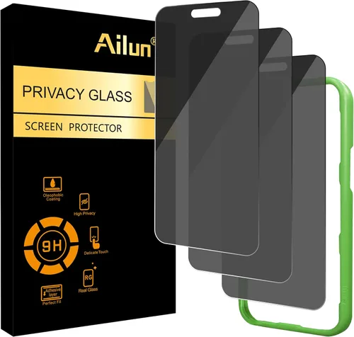Vista 15 de Ailun Protector de pantalla de privacidad para iPhone 11 Pro/iPhone Xs/iPhone X [5.8 pulgadas], paquete de 2 fundas antiespía y protección privada