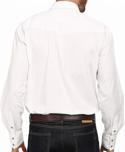 Vista 3 de ROPER Camisa de popelina sólida LS para hombre
