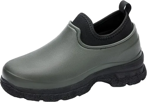 Vista 7 de Meidiastra Zapatos de chef para hombre y mujer, impermeables, antideslizantes, para cocina, trabajo, zuecos de enfermera, zapatos de seguridad