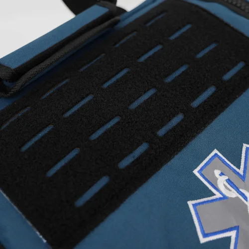 Vista 9 de Lightning X Bolsa modular grande para EMT de primeros auxilios de trauma para médicos de emergencia intermediarios Azul
