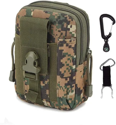 Vista 8 de Funda táctica al aire libre Militar Molle Hip Cinturón Bolsa Monedero Funda Teléfono para Pistolas Compactas Subcompactas Pistolas Ocultas Llevar