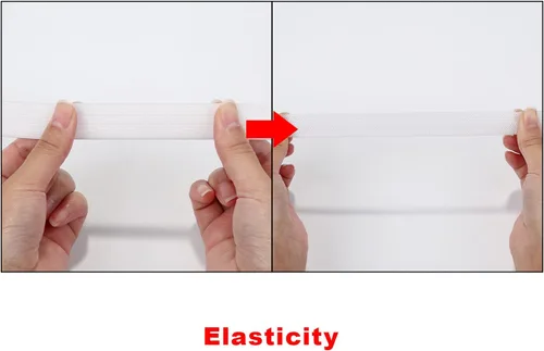 Vista 3 de Hicarer Elástico de 3/4 pulgadas para coser bandas elásticas anchas de punto, carretes elásticos de 21.5 yardas, cordón elástico para proyectos
