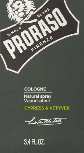 Vista 2 de Proraso Eau De Colonia, Ciprés y Vetyver, 3.4 Fl Oz
