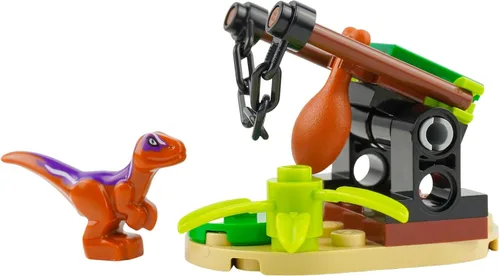 Vista 7 de LEGO Jurassic World: Trampa de dinosaurios con Baby Raptor y cebo