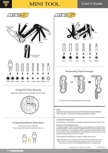 Vista 6 de Topeak Mini 9 Multi-herramienta