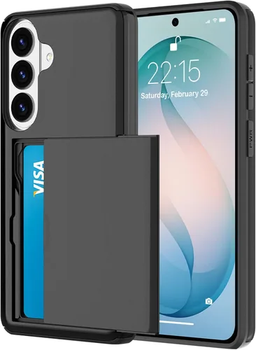 Vista 91 de Funda tipo cartera para Samsung Galaxy S22 con ranura para 2 tarjetas de crédito Funda a prueba de golpes Hybrid Heavy Duty Protection Armor Funda