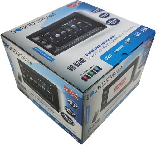 Vista 3 de Soundstream VR-624B Doble DIN Bluetooth en el tablero DVD/CD/AM/FM Receptor estéreo del coche con pantalla de 6