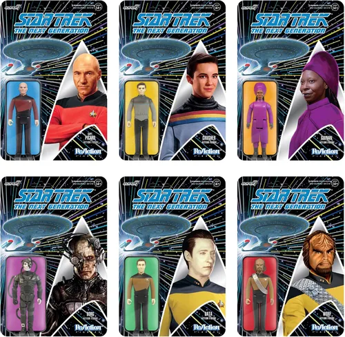 Vista 4 de Super7 Star Trek: The Next Generation Captain Picard - Figura de acción de Star Trek de 3.75 pulgadas con accesorio, colección de programas