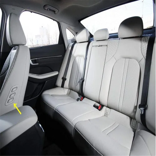 Vista 3 de HIGH FLYING Para Hyundai Sonata (DN8) 2020 2021 2022 2023 Accesorios de coche Interior Boss Key Seat Ajuste Botón Botón Interruptor Cubierta ABS