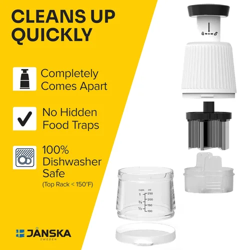 Vista 6 de UltraChop Push Picador de Alimentos y Vegetales, Cuchillas de Acero Inoxidable de Alta Resistencia, Diseño Duradero y Ergonómico, Picador