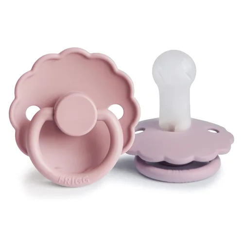 Vista 20 de FRIGG Daisy SilkySoft - Chupete de silicona para bebé, fabricado en Dinamarca, sin BPA (aurora/blanco brillante, 6-18 meses)