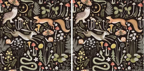 Vista 8 de Papel tapiz autoadhesivo para despegar y pegar con diseño de luna y estrellas del bosque de cuento de hadas, apto para inquilinos