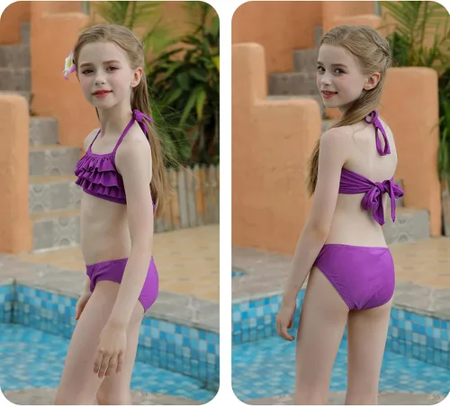 Vista 2 de DNFUN Traje de sirena para niñas con monoaleta