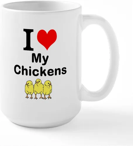 Vista 7 de CafePress Backyard Chicken Whisperer Mugs Taza de café de cerámica de 15 oz (15.0 fl oz)