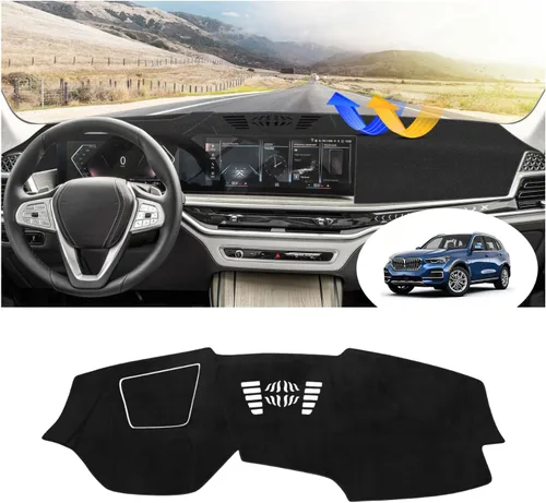 Vista 51 de FIILINES Cubierta para tablero Compatible con Mazda 3 2010-2013 Accesorios Tapete para tablero para Mazda 3 Accesorios Tapete para salpicadero